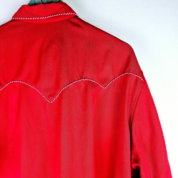 Vtg Panhandle Slim Retro Western Wear Westmoer Prod Women's Pearl Snap Shirt, 3X - Picture 11 of 11